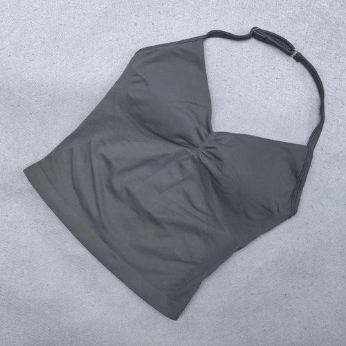 Adjustable Strappy Backless Yoga & Gym Top