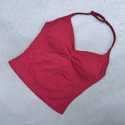 Adjustable Strappy Backless Yoga & Gym Top