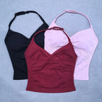 Adjustable Strappy Backless Yoga & Gym Top